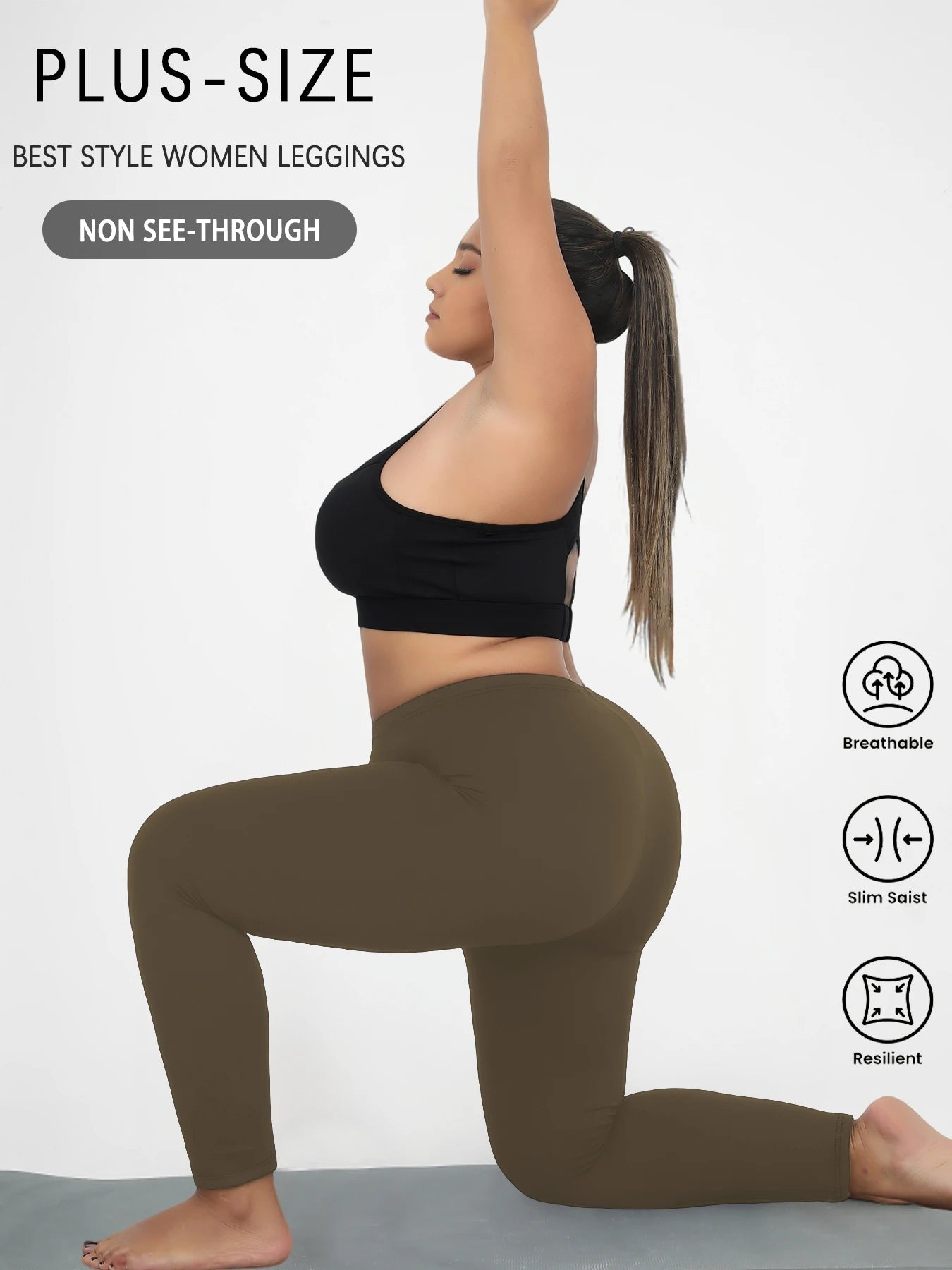 Plus Size Super Soft Sport Leggings For Women  No See Through Workout Running Yoga Athletic running Leggings