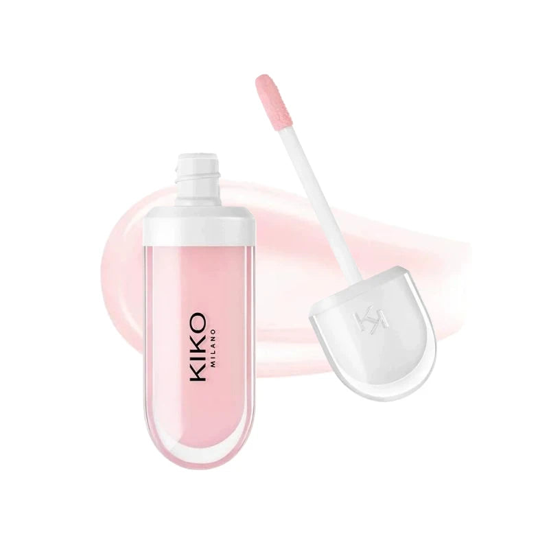 Kiko 3D Hydra LipGloss Non-fading Waterproof Blusher Moisturizing Shimmer Makeup Lip Gloss Lipstick Brun Rose Pearly Mauve Liner