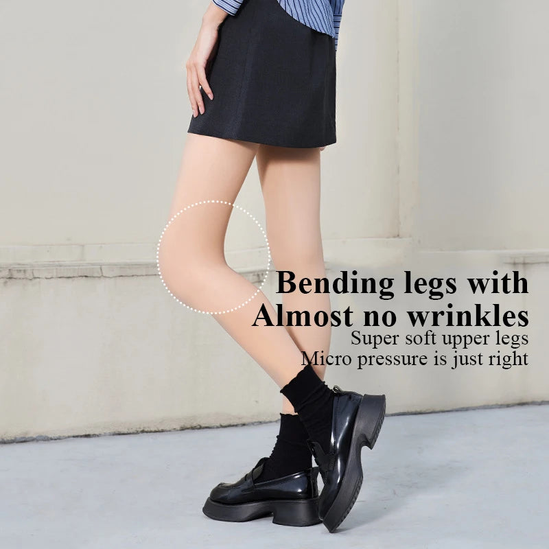 Kave Nude Leggings Winter Warm Double-layer Pile and Thicken Silk Stockings for Women Natural Autumn Flesh-colored Pantyhose