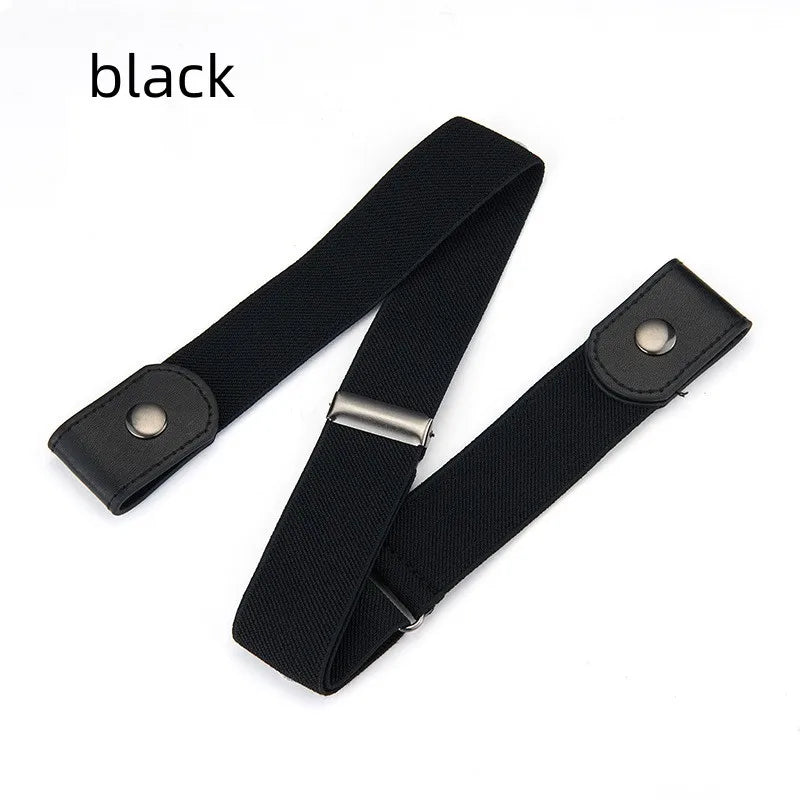 2/1PC Buckle-Free Belt Adjustable Stretch Elastic Waist Band Invisible Belts Women Men Jean Pants Dress No Buckle Easy To Wear