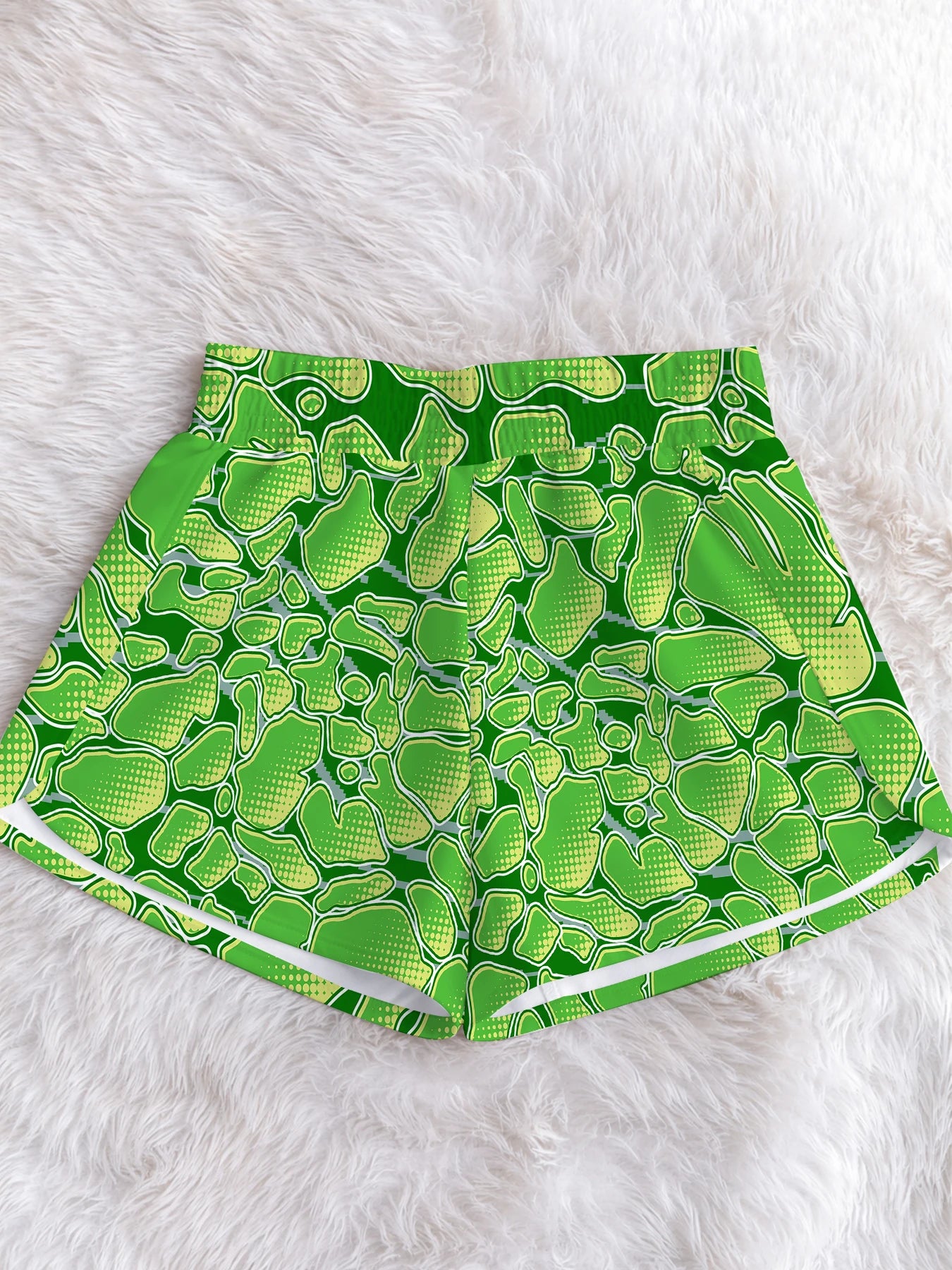 Women's Cute Floral Print Shorts Summer Elastic Waist Loose Casual Beach Shorts  Aesthetic Colorful Flower Print Lounge Short