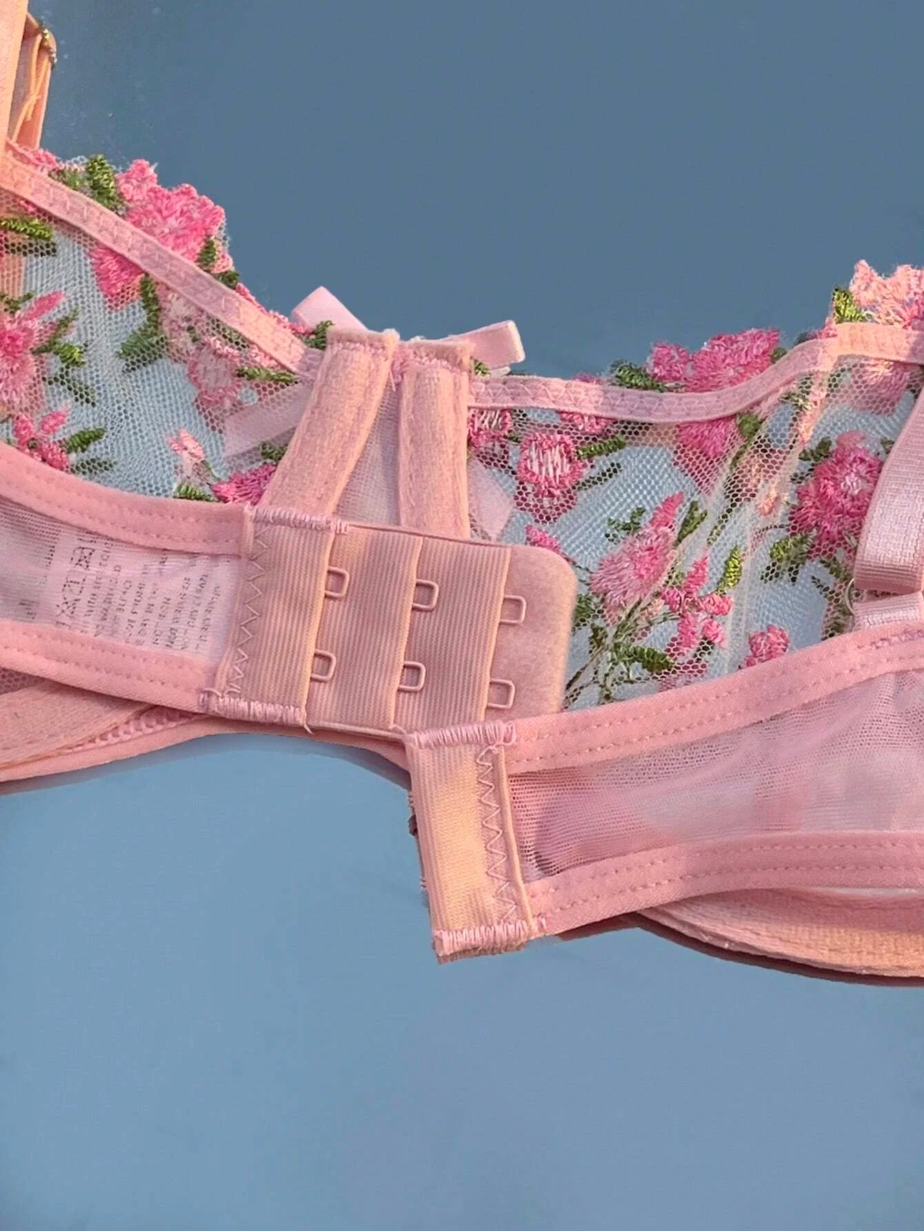Sweety Women Floral Embroidery Bra And Briefs Set Hollow Sleepwear Underwear Ultrathin Lace Transparent Babydoll Cute No-pad Bow