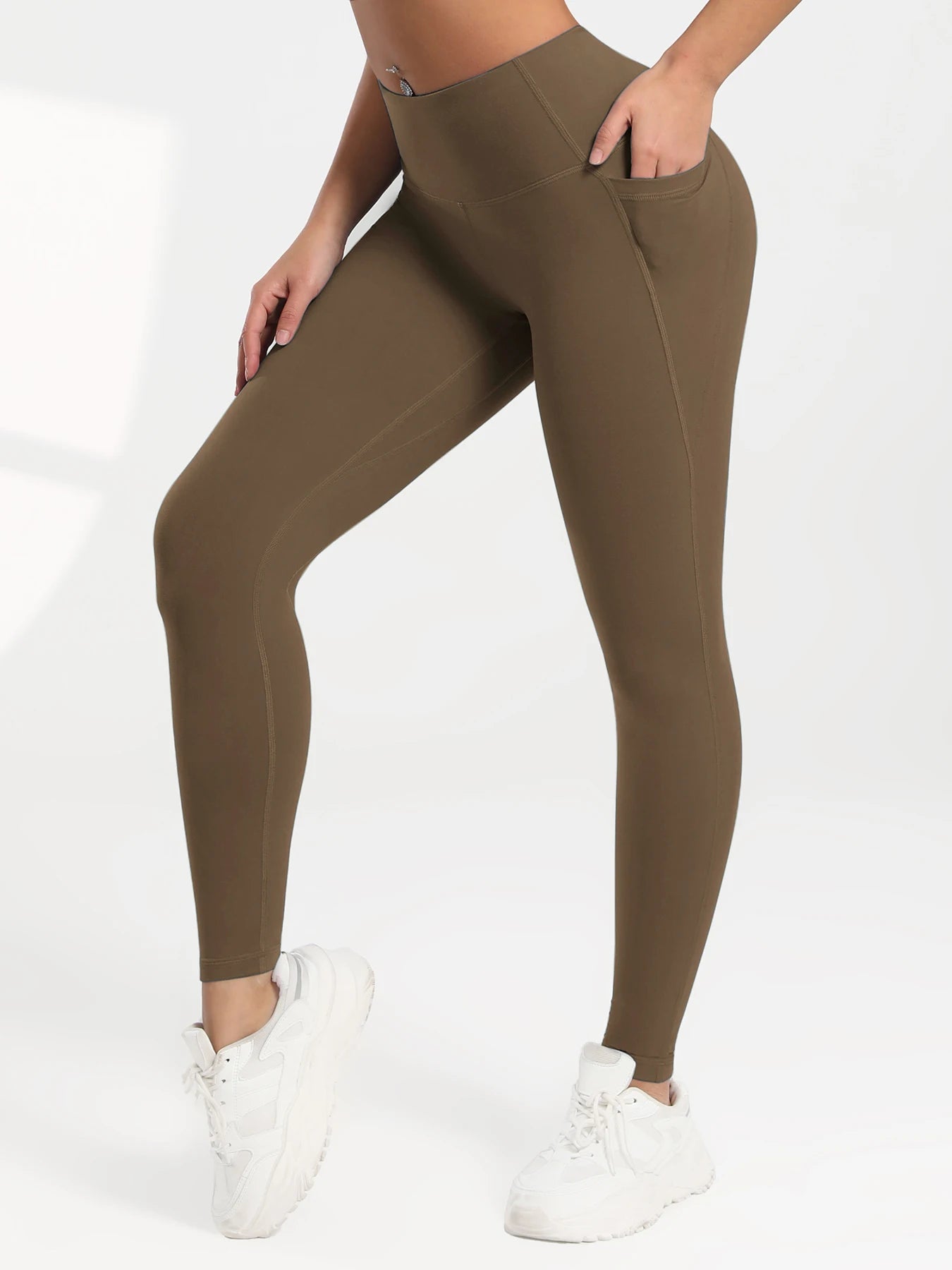 CHRLEISURE 1/3/4 PCS Seamless Yoga Pants High Waist Butt Lifting Workout Tights with Pockets Slim Elastic Women Fitness Leggings