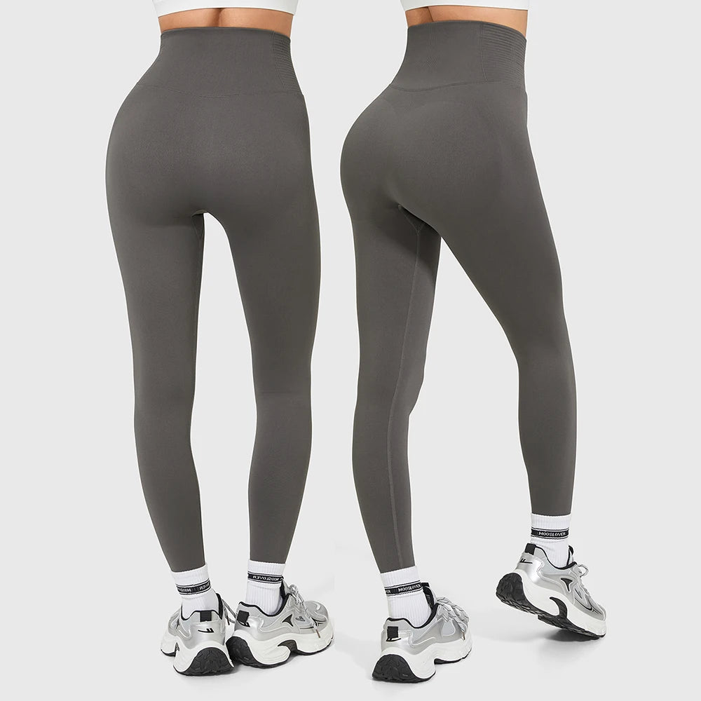 2 Pack Gym Leggings Women Seamless High Waist Yoga Pants  Slim Push Up Gym Tights Elastic Fitness Leggings Gym Workout Pants