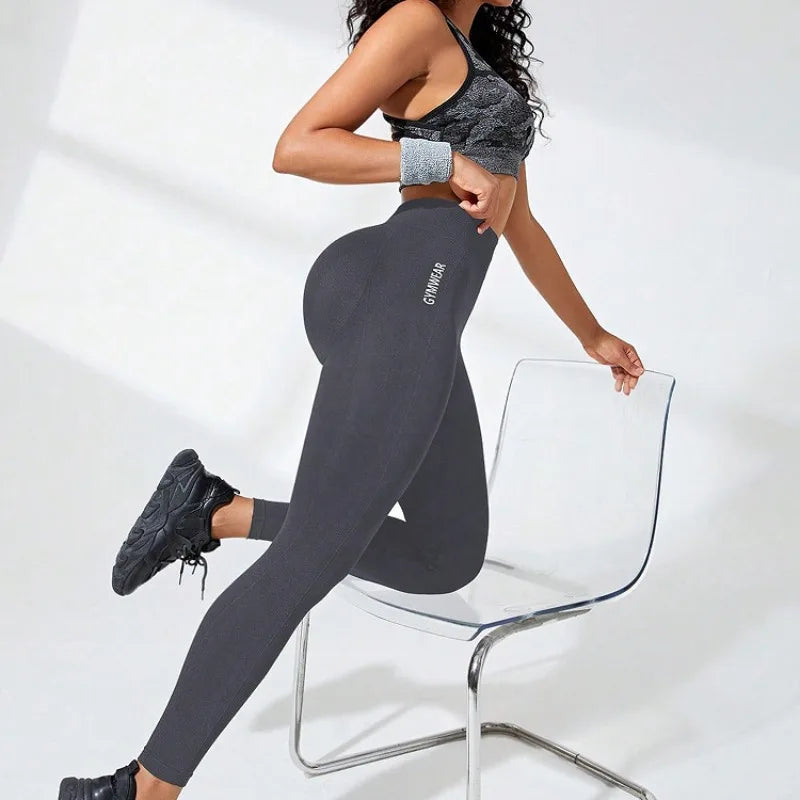 Women's Seamless Yoga Leggings High-Waisted Butt-Lifting Workout Leggings for Running Gym & Training  Activewear Slim Tights