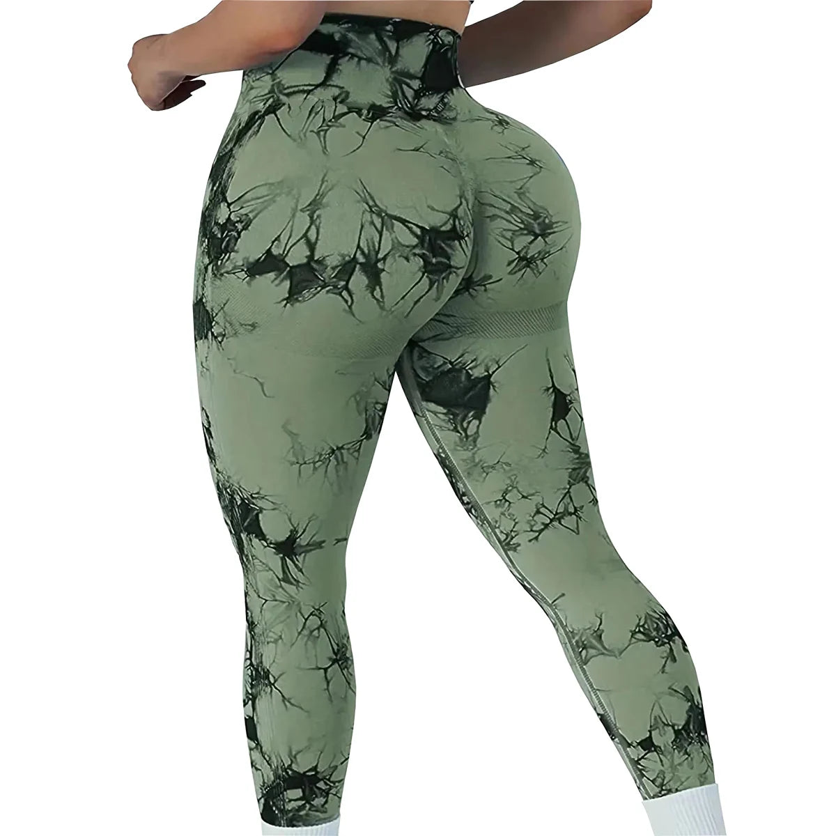 CZGUKE Tie Dye Gym Yoga Pants Fitness Workout Sportswear Clothing For Women High Waist Scrunch Butt Liftting Sports Leggings