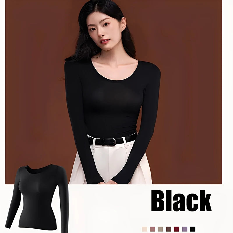 1/2Pcs Flarixa Seamless Thermal Underwear Set Women First Layer Thermal Top Long Johns Suit Winter Thermo Clothing Ladies Thin
