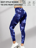 Super Soft High Waisted Tie Dye Leggings for Women Yoga Running Gym No See Through Workout Athletic Tights Push Up Gym Fitness