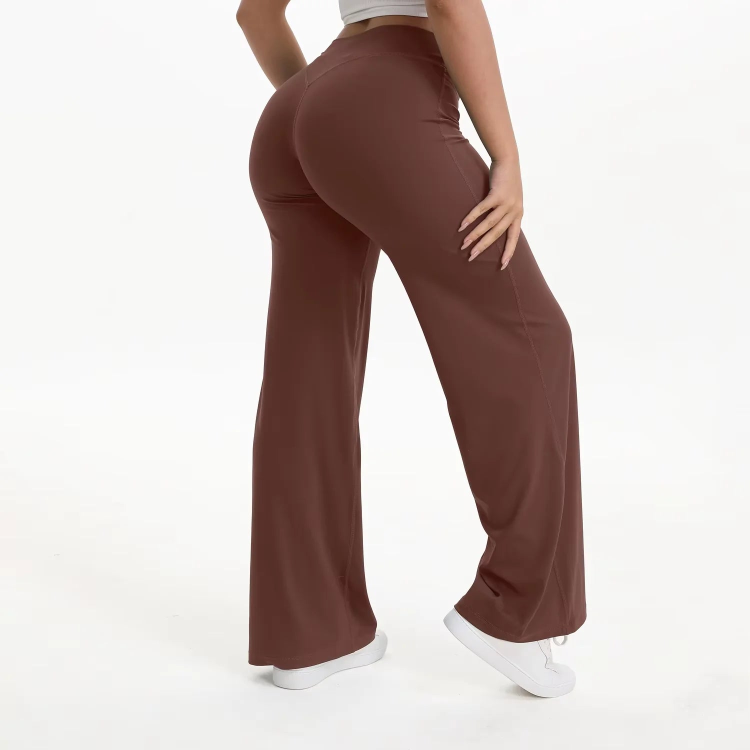 NCLAGEN Yoga Pants SoftMotion Straight-Leg Bottoms Women's High Waist Sportss Leggings GYM Naked Feel Pilates Running Trousers
