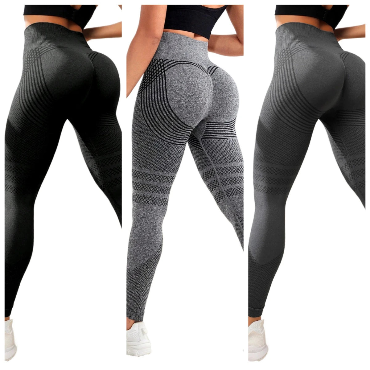 Women Compression Leggings Cellulite Slimming Leggings High Waist Seamless Yoga Fitness Redefine Your Silhouette Sport Pants