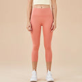 SOISOU Nylon Yoga Capri Pants Leggings Women's Pants Gym Sexy High Waist Tight Breathable Elastic Girl Sports Pants 13 Colors