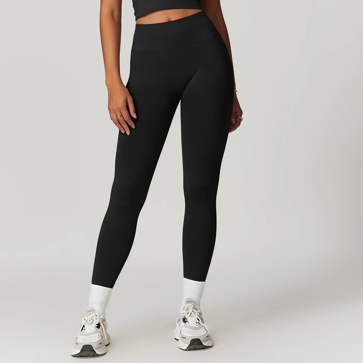 High Waist Seamless Leggings Women Fitness Running Yoga Pants Ribbed Leggings Energy Gym Tights Leggings Casual Workout Leggings